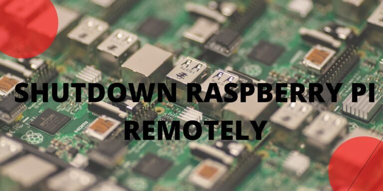 shutdown raspberry pi remotely