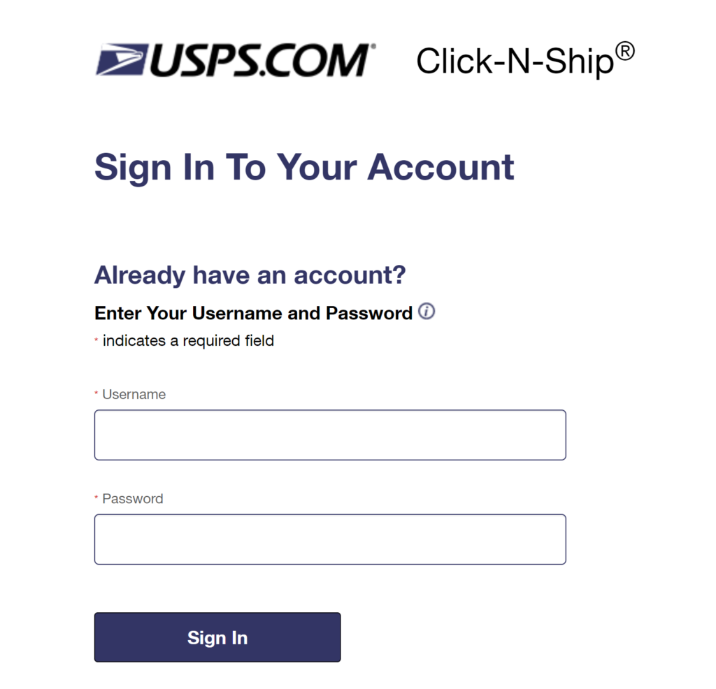 USPS Click and Ship